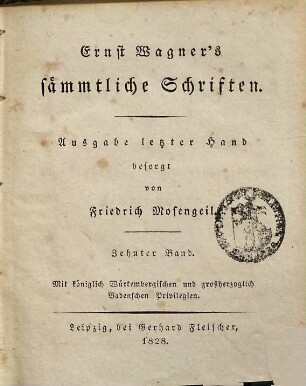 Ernst Wagner's sämmtliche Schriften, 10. Historisches ABC eines vierzigjährigen Hennebergischen Fibelschützen