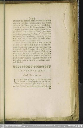 Chapitre XXV. Article Conciles