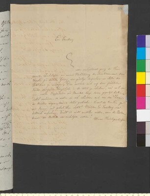 Brief von Gerhard, Christoph Wilhelm Leonhard an Goethe, Johann Wolfgang von