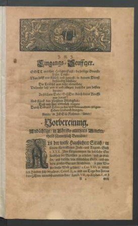 Eingangs-Seuffzer.
