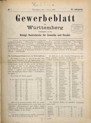 Gewerbeblatt aus Württemberg. 1896