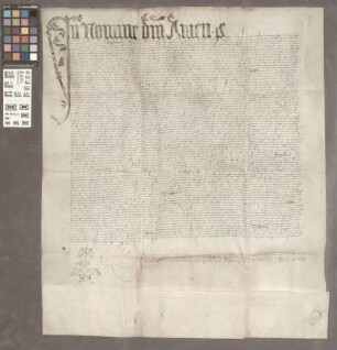 Mainz (Johanniterkommende): Notariatsinstrument über einen von dem Basler Konzil ergangenen Entscheid in einer Streitsache der Johanniterkommende ...