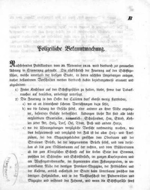 B Polizeiliche Bekanntmachung