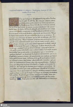 [Vorrede:] A Reuerend et illustre Monseigneur Monseigneur leuesque de Visee Messire Michel de la Forest. (A)Pres que le seigneur Guydebault de Montfeltre Duc Durbin ...