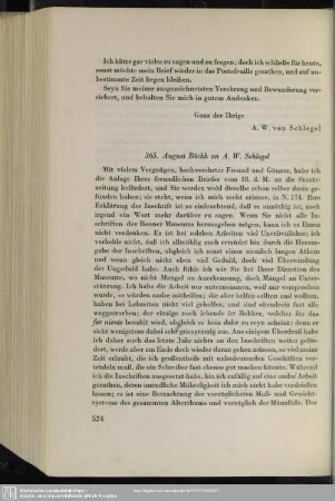 August Böckh an August Wilhelm von Schlegel, Berlin, 04.07.1837
