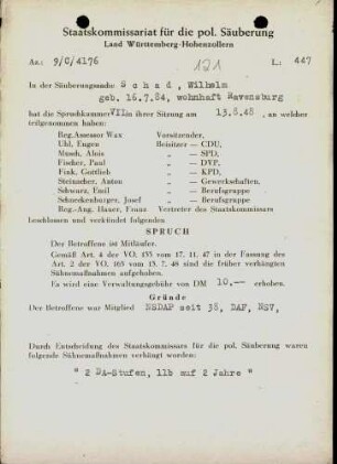 Schad, Wilhelm
