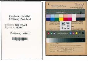 Entnazifizierung Ludwig Bormann, geb. 12.05.1909 (Kaufm.Angest.)