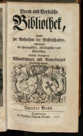 2: Brem- und Verdische Bibliothek