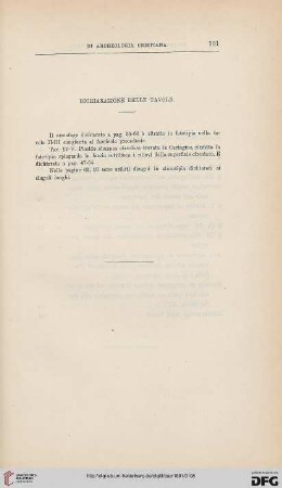 Dichiarazione delle tavole