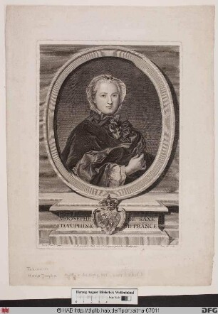 Bildnis Maria Josepha, Dauphine von Frankreich, geb. Prinzessin von Sachsen-Polen