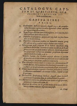 Capita Libri Primi.