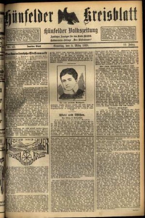 Zweite Ausgabe vom Samstag, den 03. März 1928.