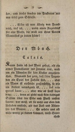 Der Mönch. Calais