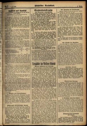 Zweite Ausgabe vom Freitag, den 05. Januar 1934.