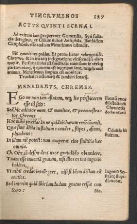 Actus Quinti Scena I.