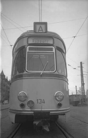 Einweihung und Inbetriebnahme der modernisierten Albtalbahnstrecke Ebertstraße - Battstraße.