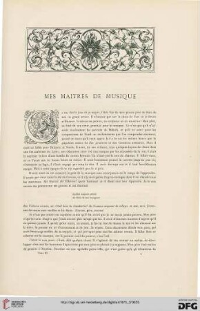 1: Mes Maitres de musique
