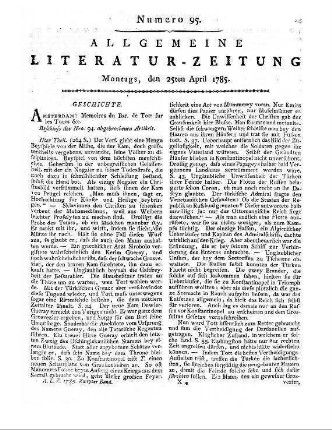 Almanach des Muses. Paris: Delalain 1785