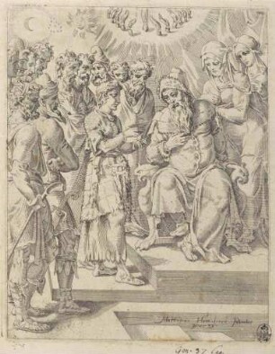 Joseph erzählt dem Vater seine Träume, Blatt 1 aus der Folge "Die Geschichte Josephs"