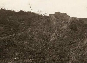 Erdrutsch am Hopfenberg bei Bodenbach