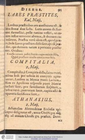 Athanasius, 2. Maÿ