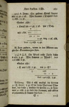 B Zum andern,[...] - D Zum Vierten.