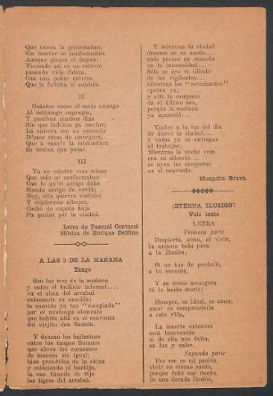 ¡Eterna ilusión! : Vals lento
