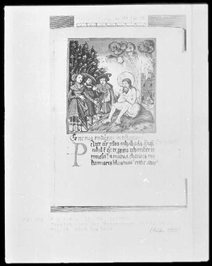 Traktat über das Vaterunser — Hiob auf dem Düngerhaufen, Folio 25recto