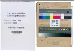 Entnazifizierung Friedrich Stoeber , geb. 20.03.1897 (Kaufmaennischer Angestellter)
