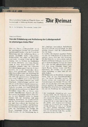 Nr. 1, 76. Jahrgang, Neumünster, Januar 1969