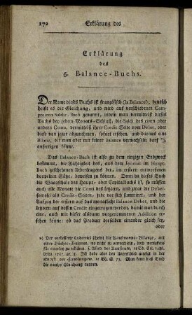 Erklärung des 5. Balance-Buchs.