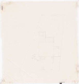 Garten Graf Schack: Lageplan Skizze zu Haus und Wegen
