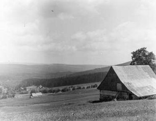 Blick vom Puhu-Pass ins Riesengebirge
