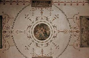 Arkadische Szenen in Groteskendekor