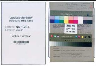 Entnazifizierung Hermann Becker , geb. 16.03.1907 (Kaufmann)