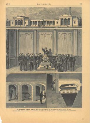 Grafik "Die Feuerbestattung in Gotha"