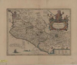 Karte von Südwestmexiko, 1:2 000 000, Kupferstich, 1662