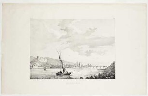Heidelberg, Stadt, Schloss und Alte Brücke von Nordosten