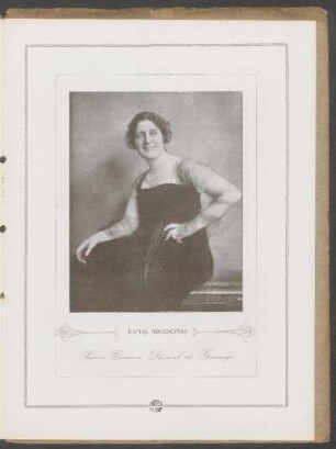 Damas argentinas : [Fotografía de] Señora Carmen Dormal de Gramajo