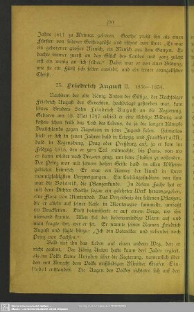 25. Friedrich August II. 1836-1854