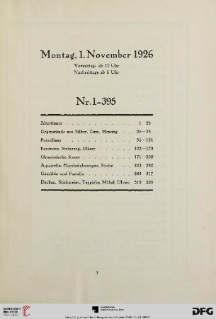 Montag, den 1. November 1926 (Nr. 1-395)