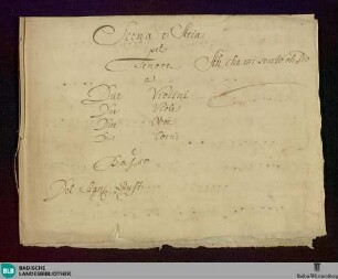 Artaserse. Excerpts - Don Mus.Ms. 1698 : T, orch