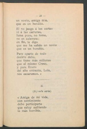 II. - (Segunda carta)
