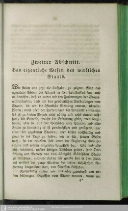 Zweiter Abschnitt. Das eigentliche Wesen des wirklichen Staats