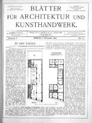 No 11, 1. November 1892