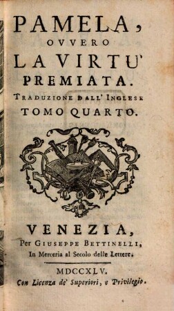 Pamela, Ovvero La Virtú Premiata : Traduzione Dall'Inglese, 4
