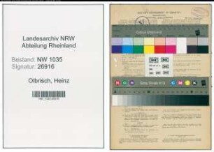 Entnazifizierung Heinz Olbrisch , geb. 05.12.1920 (Angestellter)