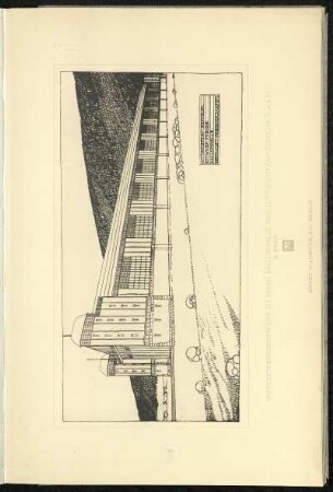 Wettbewerbsentwurf zu einer Ballonhalle der Luftschiffbau-Zeppelin G. m. b. H. / 2. Preis