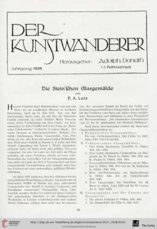 9/10: Die Stein'schen Glasgemälde