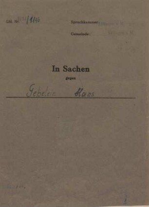 Gebelein, Hans